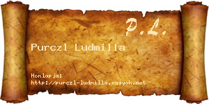 Purczl Ludmilla névjegykártya